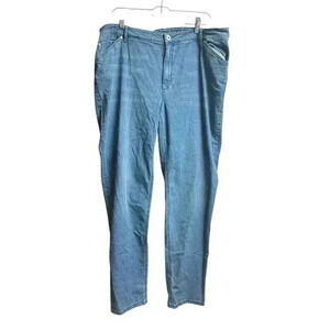 J.Jill Denim Tried & True Fit Straight Leg Jeans Size 18 Tall Medium Wash